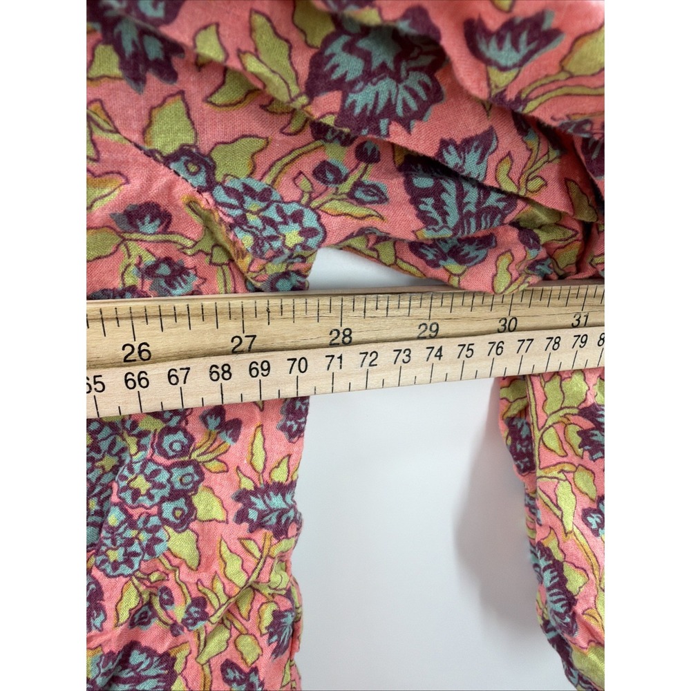 Natural Life Shirt Rowan Floral Tie Neck Blouse Women Size XL Boho Oversized - Picture 5 of 10